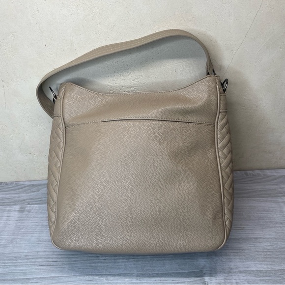 Lug Cable Car Classic Vegan Leather Shoulder Crossbody Messenger RIFD Bag Cream - Picture 2 of 16